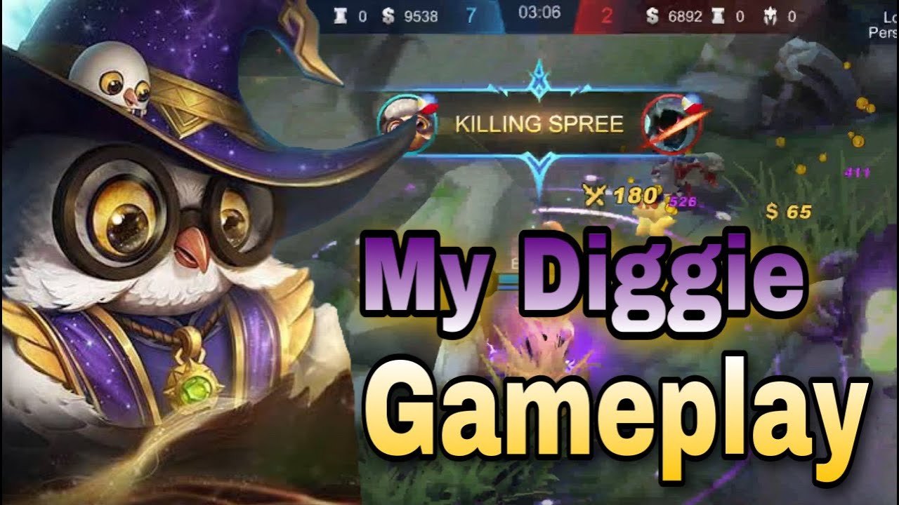 Diggie gameplay | Mobile legend bang bang | mlbb