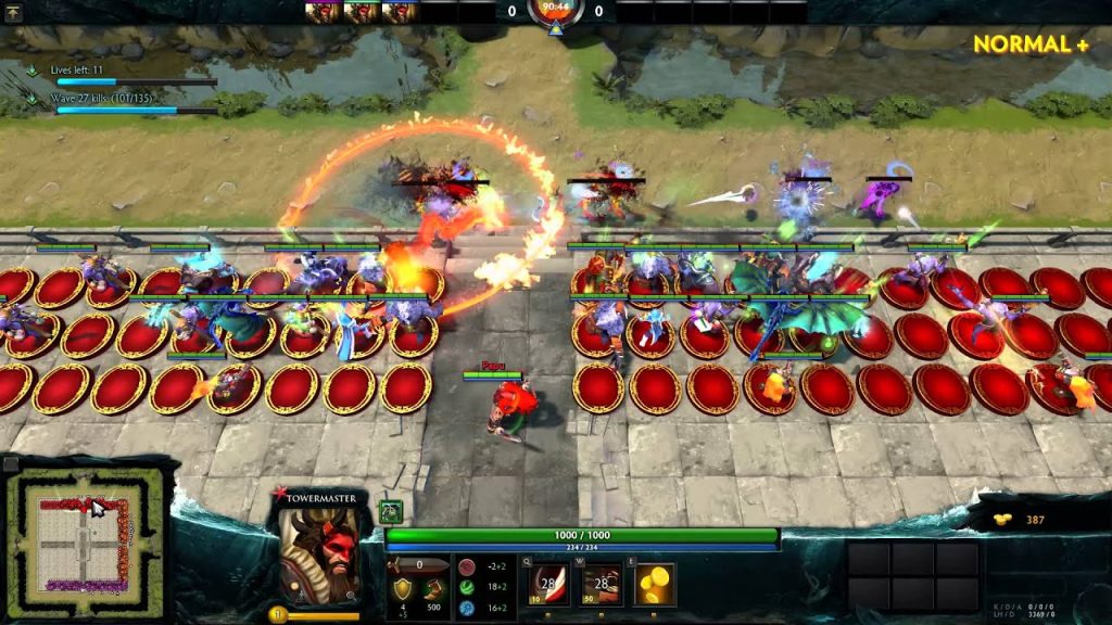 Dota 2 Reborn, Custom Games - Spin TD with Ember Spirits