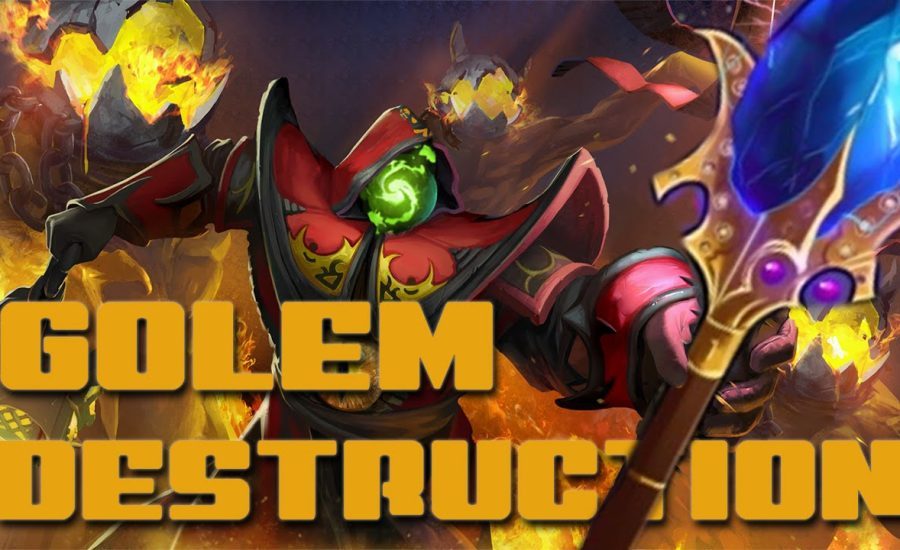 Dota 2 - Warlock and the GOLEM ARMY