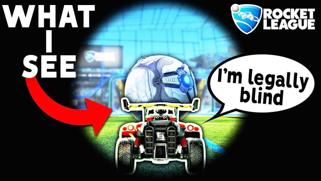 Every time I score, I become MORE BLIND in Rocket League