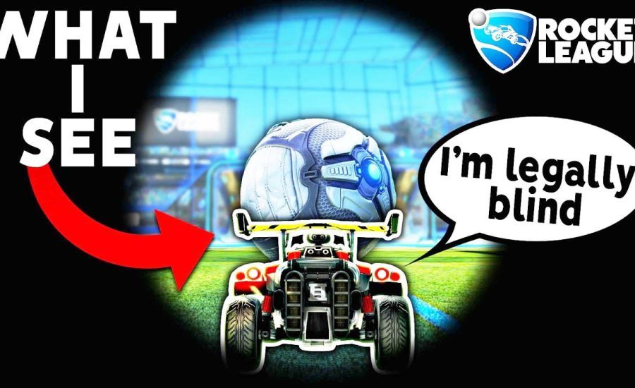 Every time I score, I become MORE BLIND in Rocket League