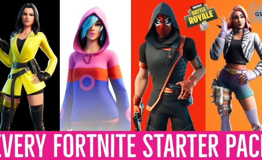 Evolution of Fortnite Starter Packs! All Fortnite Starter Packs! (Season 1 - Season 14)