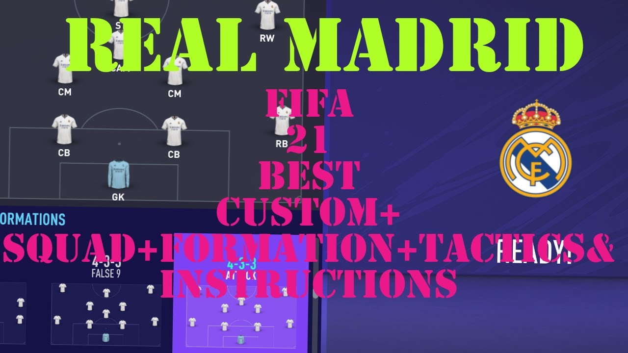 FIFA 21 REAL MADRID BEST ATTACKING TACTICS, INSTRUCTIONS  |META FORMATION CAREER  FUT21 MARCH UPDATE