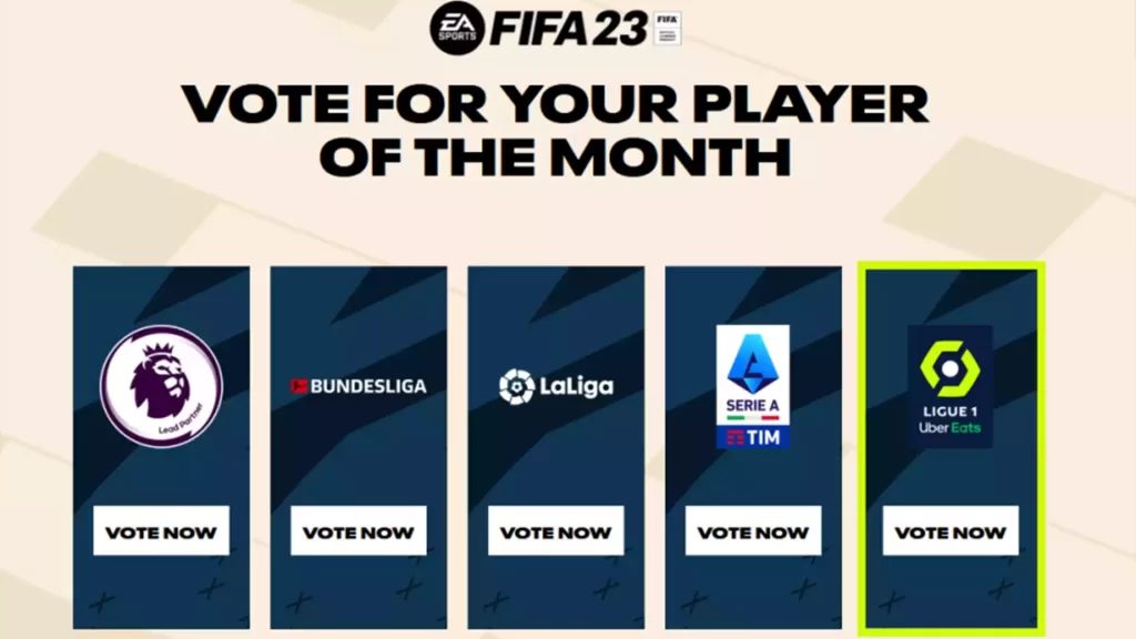 FIFA 23 POTM Ligue 1 election for August 2022