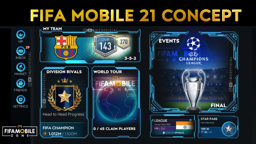 FIFA Mobile 21 Concept Design By fifa mobile zone I Upcoming Fifa mobile design