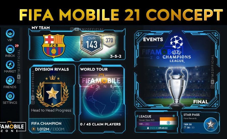 FIFA Mobile 21 Concept Design By fifa mobile zone I Upcoming Fifa mobile design