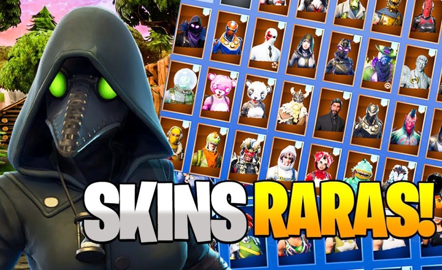 FORTNITE - PEGUEI UMA CONTA CHEIA DE *SKINS RARAS*!!!