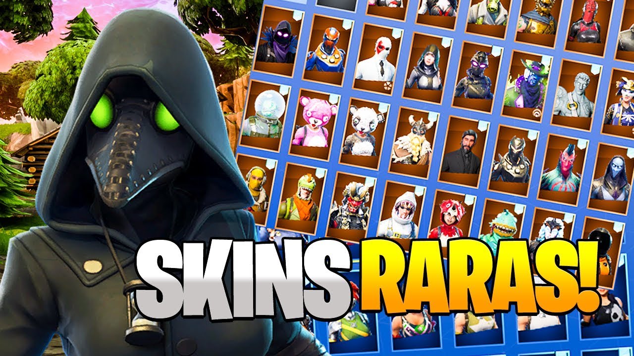 FORTNITE - PEGUEI UMA CONTA CHEIA DE *SKINS RARAS*!!!