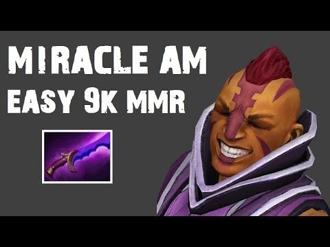 First 9000 MMR Player Miracle Anti Mage - Ranked Gameplay Dota 2