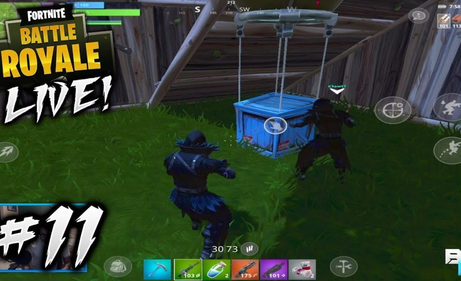 Fortnite Mobile - LIVE! #11 | "PLAYING WITH ICHASE!"