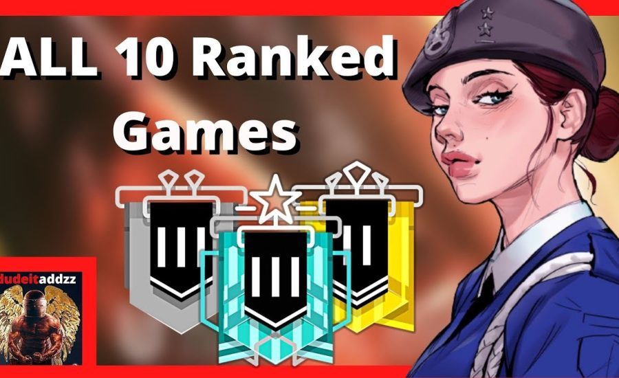 GOLD 3 In 10 Ranked games? |rainbow six siege high caliber