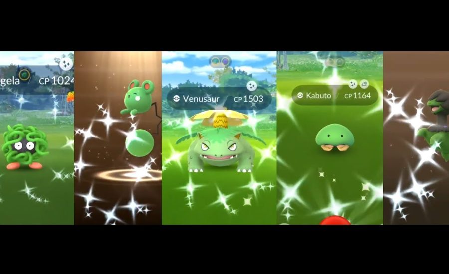 GREEN SHINIES ONLY!!! - Pokemon GO Shiny Compilation #197