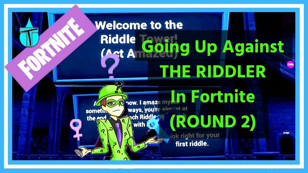 Going Up Against THE RIDDLER In Fortnite (ROUND 2) - Fortnite Funny Moments