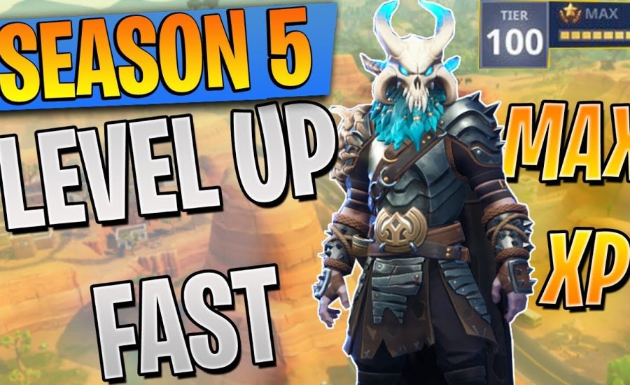 HOW TO LEVEL UP FAST IN SEASON 5 FORTNITE! (XP tips and tricks) BEST WAY TO GET MAX BATTLE PASS FBR!