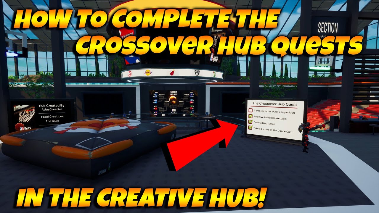 HOW To Complete The Crossover Hub Quest In Fortnite Creative!