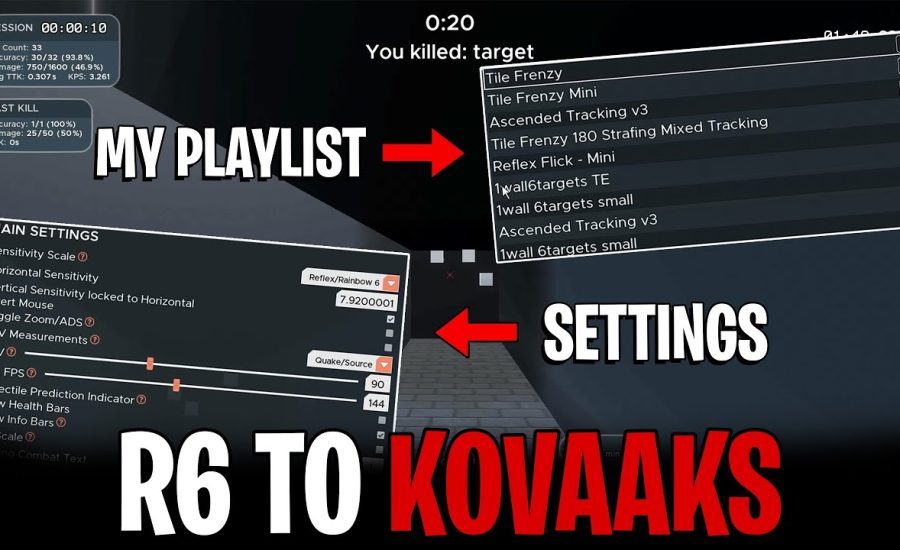 How To Convert Your R6 Sens To Kovaaks + My Playlist