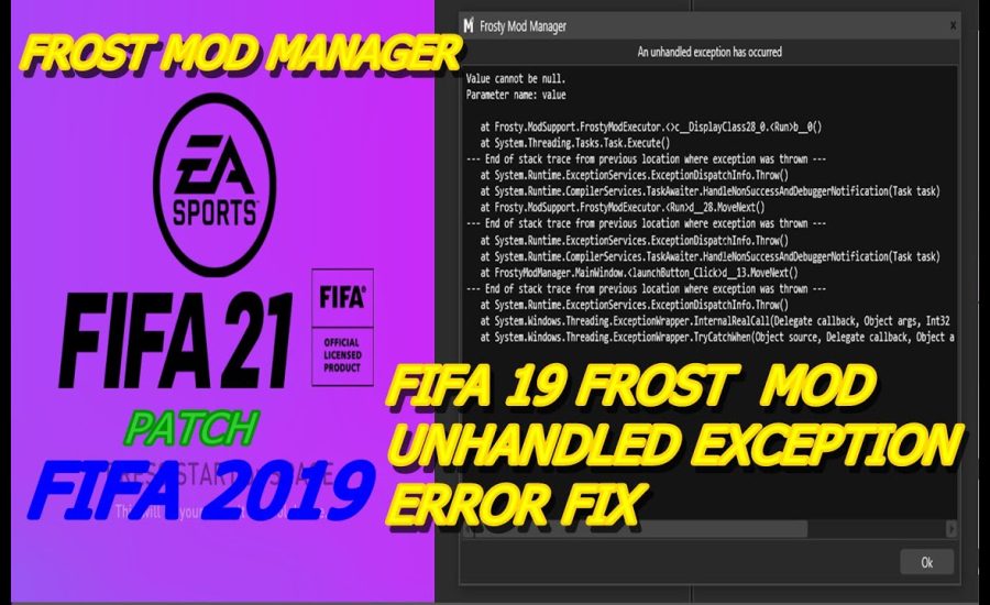 How To Fix Frosty Mod Manager unhandled exception error