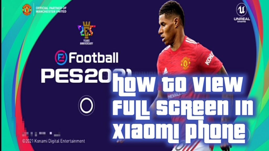 How To Play Pes Mobile In Full Screen using Xiaomi | Video Tutorial