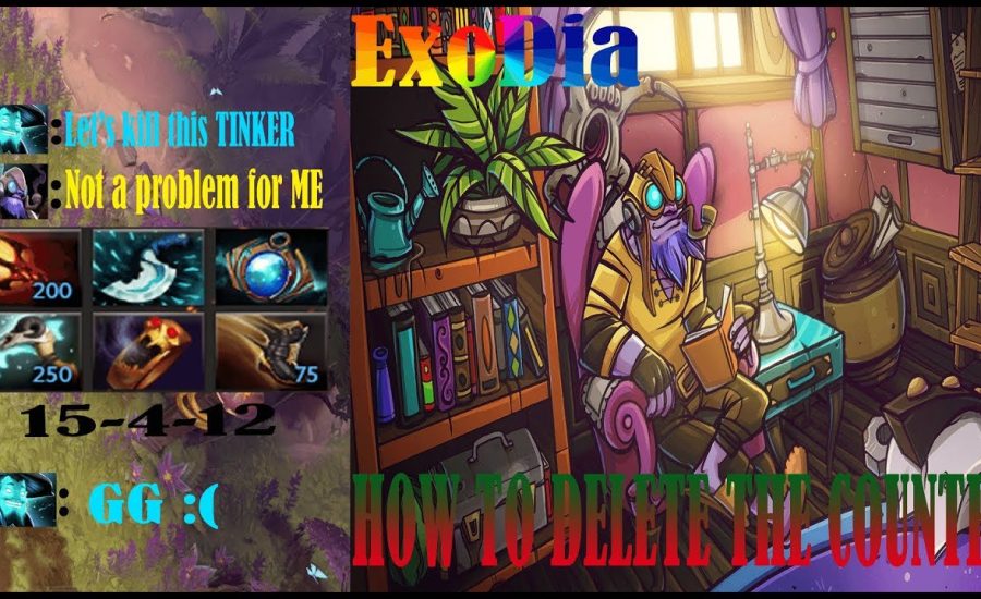 How to Delete the Counter Pick. ExoDia Tinker Dota 2 Newbie