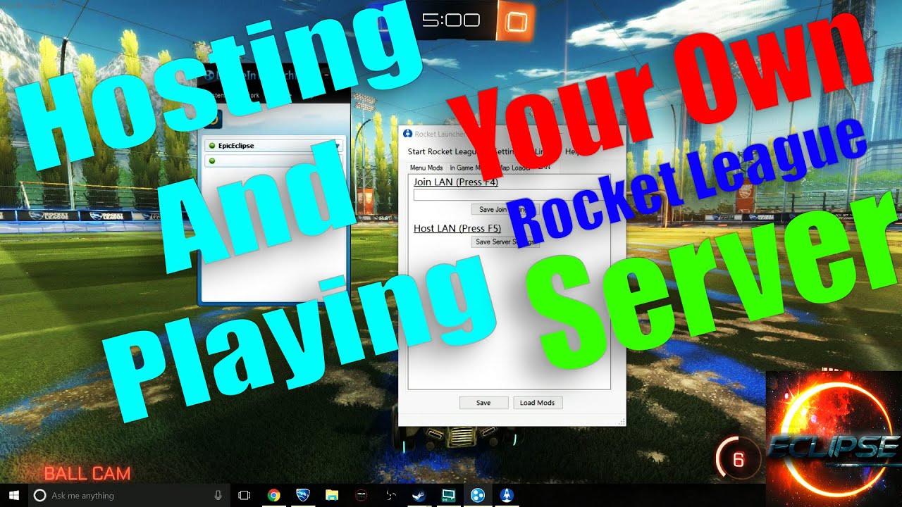 How to Host and Join Your Own Rocket League Server!!