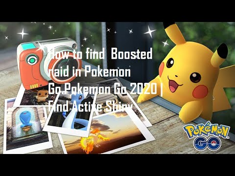 How to find Active Shiny  Boosted raid in Pokemon Go | Shiny Pokemon