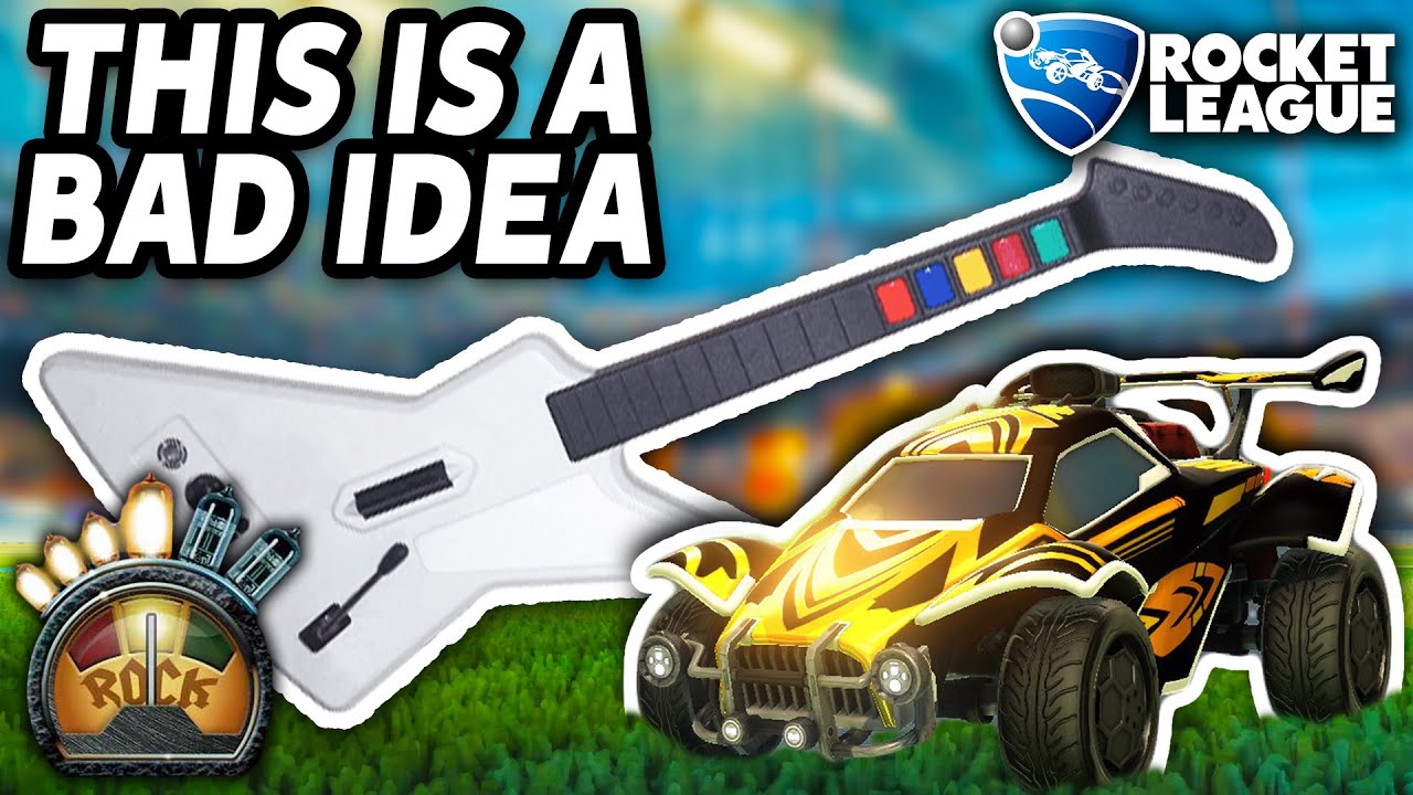I PLAYED ROCKET LEAGUE ON A GUITAR HERO CONTROLLER...