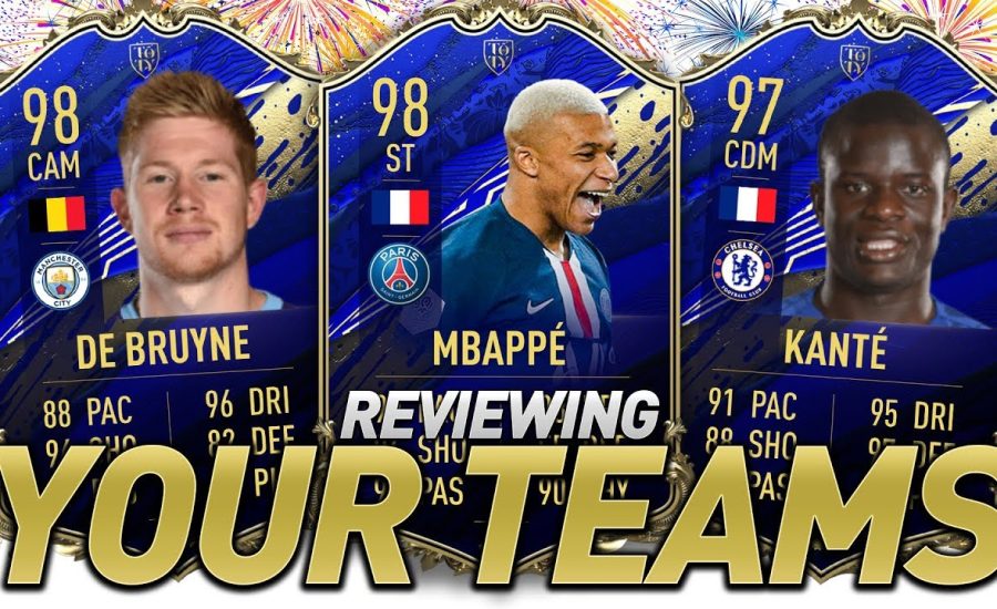 I RATE YOUR TEAMS! TEAM OF THE YEAR EDITION! #FIFA20 ULTIMATE TEAM