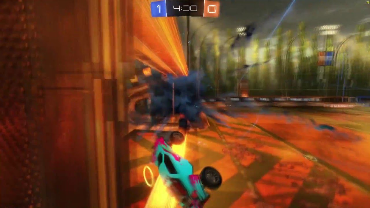 Insane off the wall shot - Rocket League