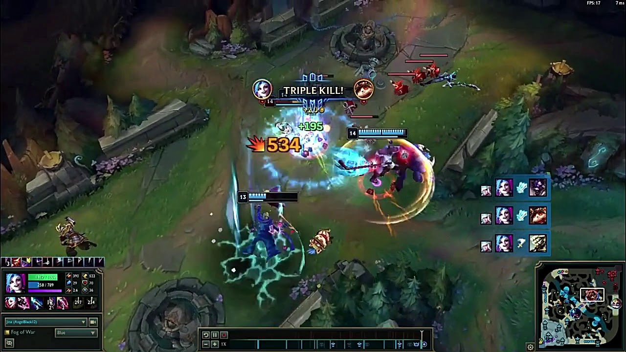 Jinx penta kill clip # league of legends