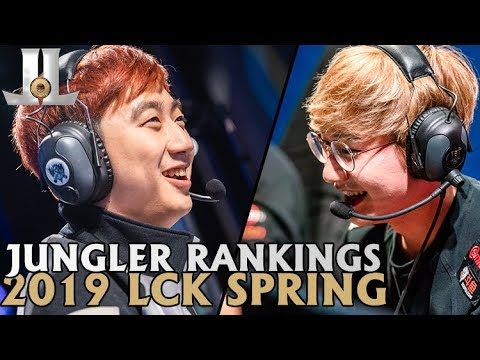 Jungler Player Rankings For 2019 LCK Spring | Lol esports