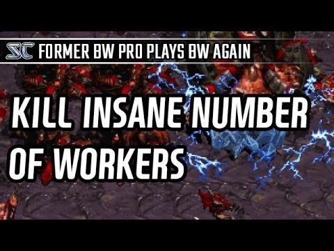 Kill Insane number of workers with Psionic Storm in 3:3 Team play l StarCraft: Brood War l Crank