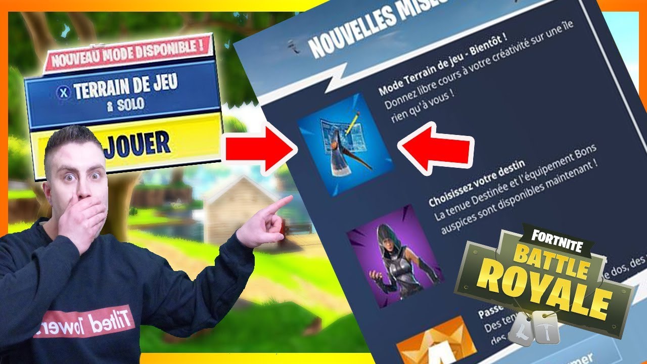 LE *NOUVEAU* MODE DE JEU *TERRAIN DE JEU* ARRIVE ! FORTNITE