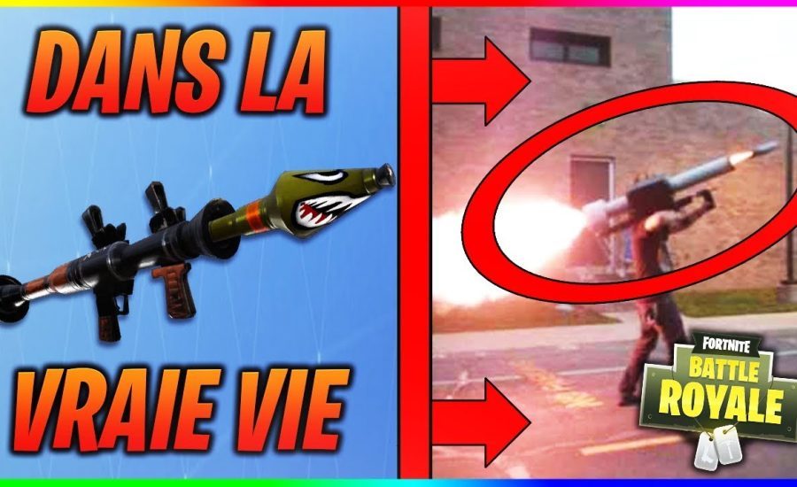 LES ARMES DE FORTNITE DANS LA VRAIE VIE !! FORTNITE BATTLE ROYALE IN REAL LIFE !