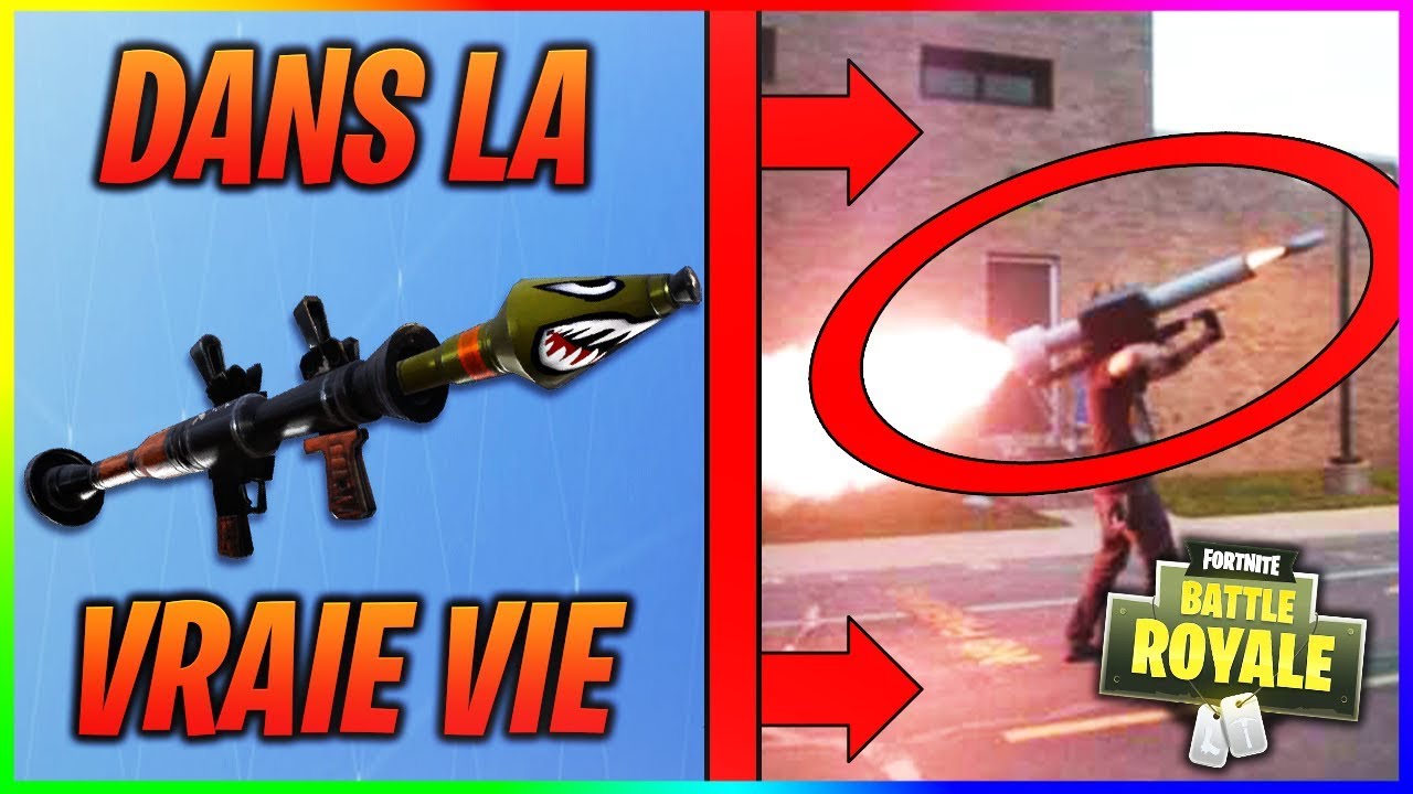 LES ARMES DE FORTNITE DANS LA VRAIE VIE !! FORTNITE BATTLE ROYALE IN REAL LIFE !