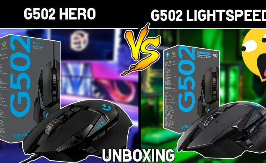 LOGITECH: G502 HERO vs G502 LIGHTSPEED | UNBOXING