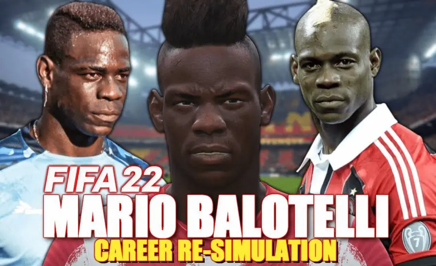 MARIO BALOTELLI CAREER RE-SIMULATION!! FIFA 22 Career Mode