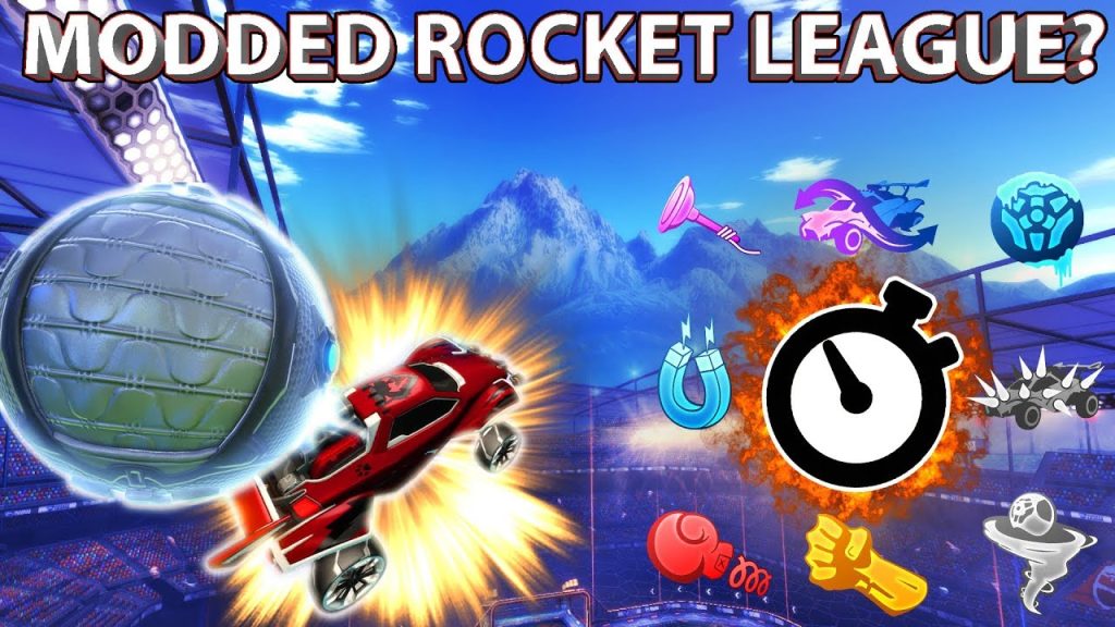 MODDED ROCKET LEAGUE?! FUNNY 1 SECOND SUPERCHARGED RUMBLE