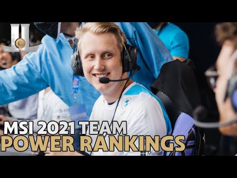 #MSI Full Team Power Rankings | 2021 Midseason Invitational