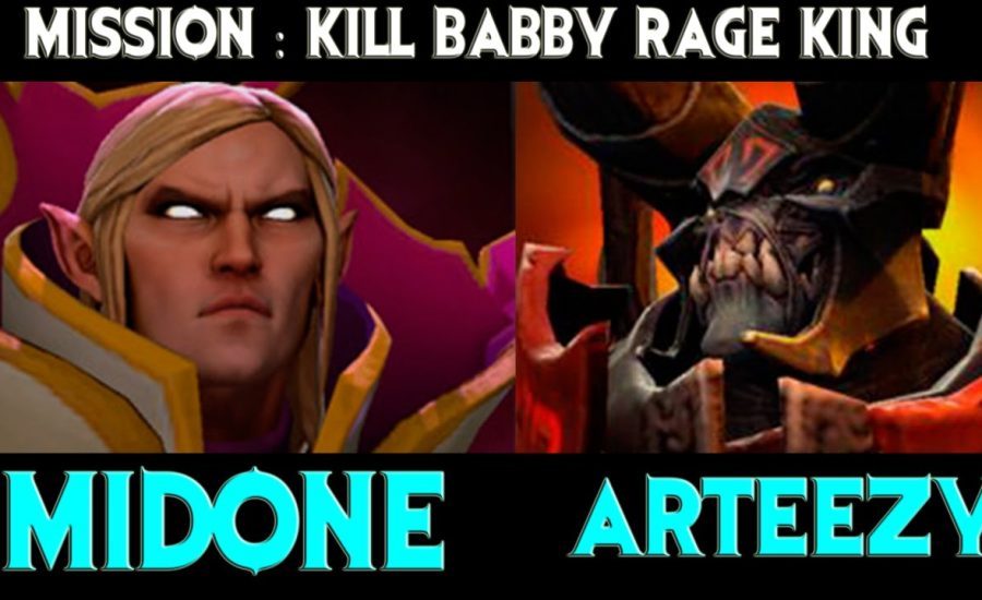 Midone[Invoker] vs Arteezy [Doom] Mission : Kill Baby Rage King