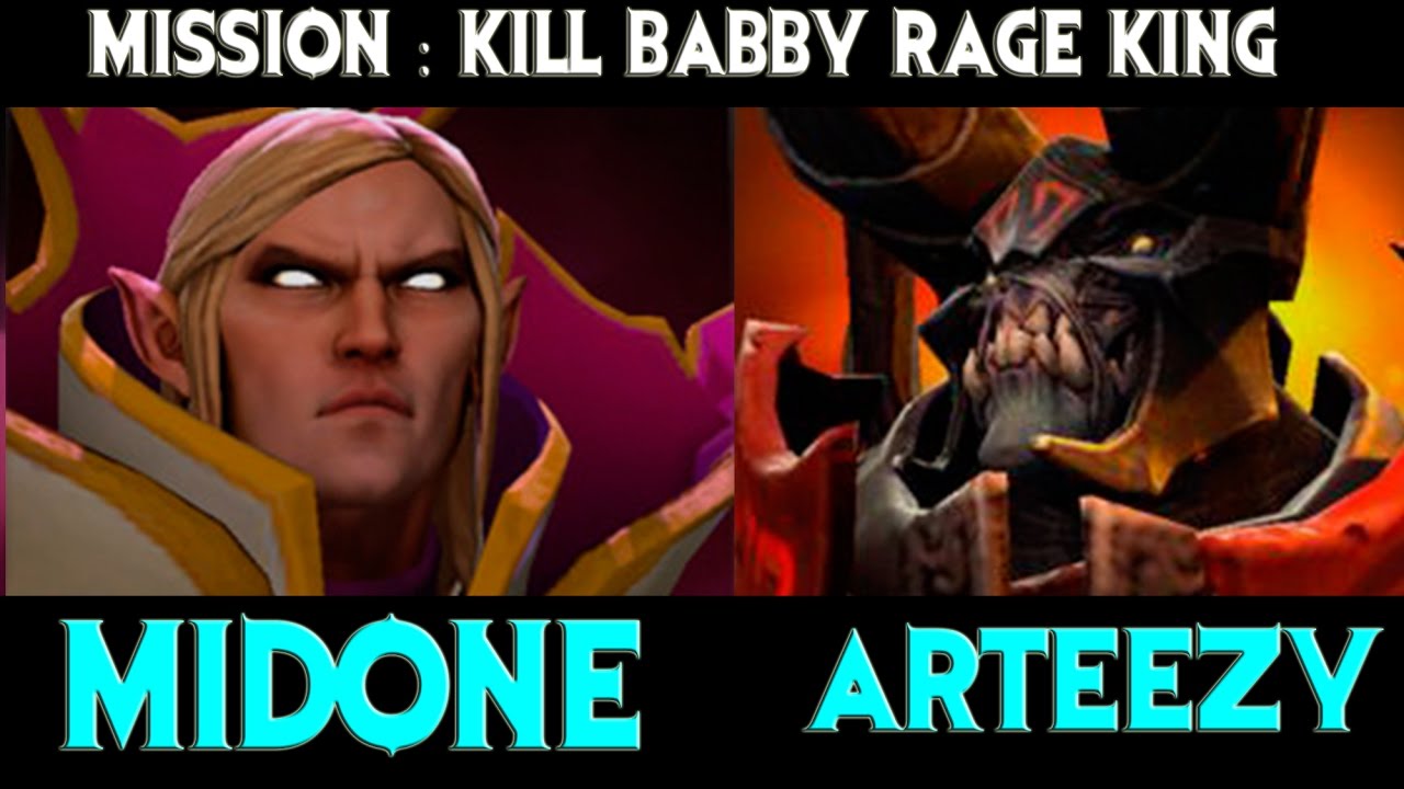 Midone[Invoker] vs Arteezy [Doom] Mission : Kill Baby Rage King