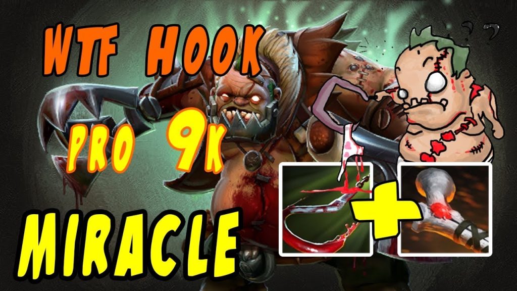 Miracle ( Pudge ) - Dota 2 WTF Hook PRO 9K