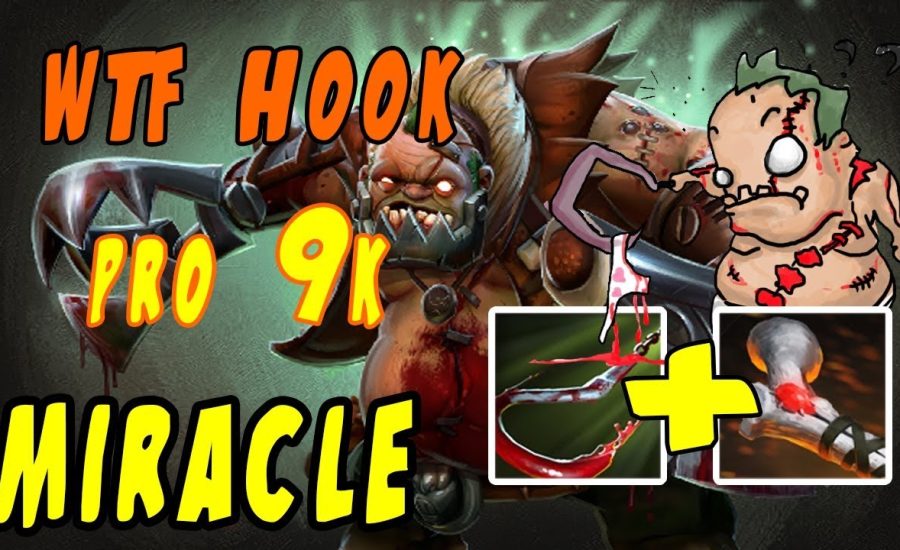 Miracle ( Pudge ) - Dota 2 WTF Hook PRO 9K