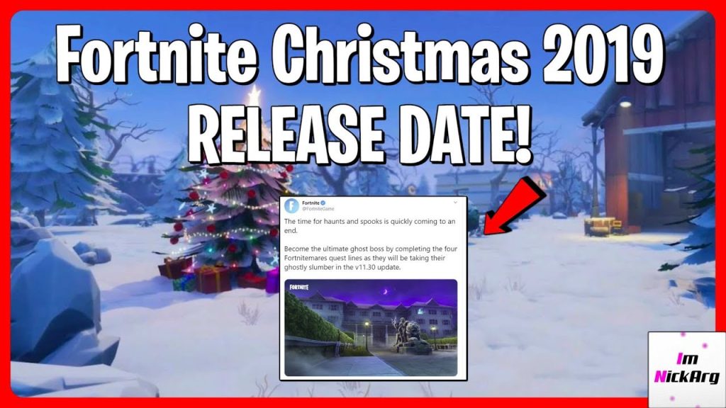 *NEW* Christmas Update RELEASE DATE! 2019 | Fortnite