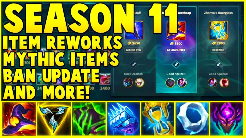 NEW SEASON 11 ITEM REWORKS, MYTHIC ITEMS, AND MORE! - League of Legends