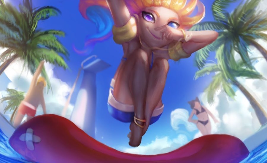 NEW SKINS__Pool Party Zoe - Gun Goddess Miss Fortune__League of Legends