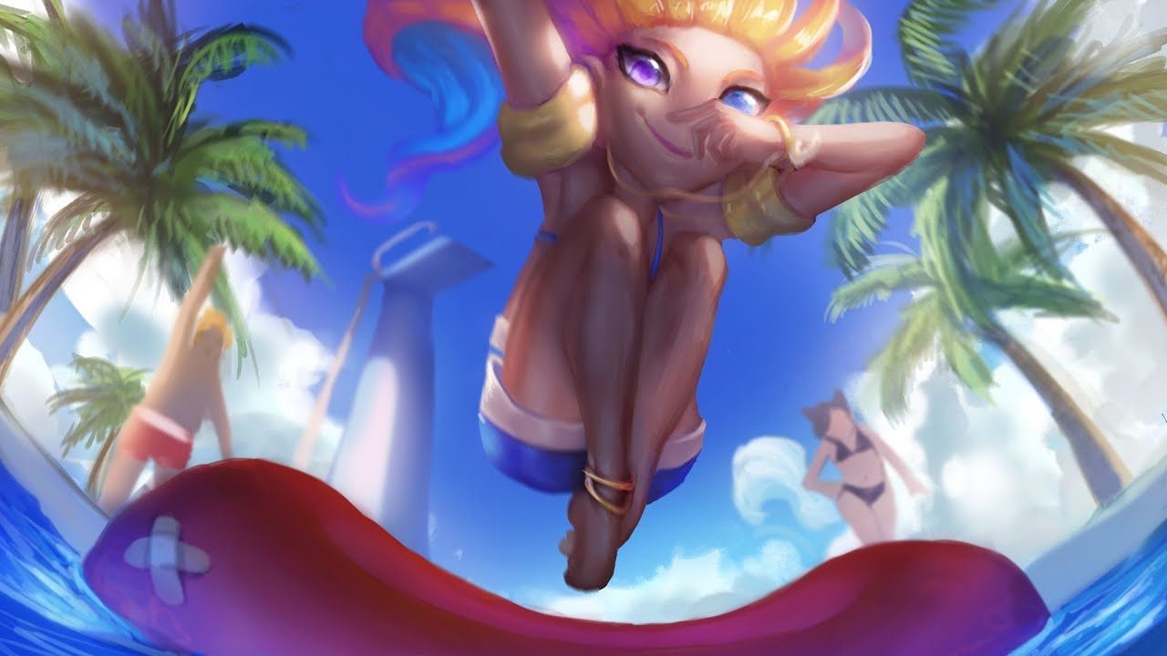 NEW SKINS__Pool Party Zoe - Gun Goddess Miss Fortune__League of Legends