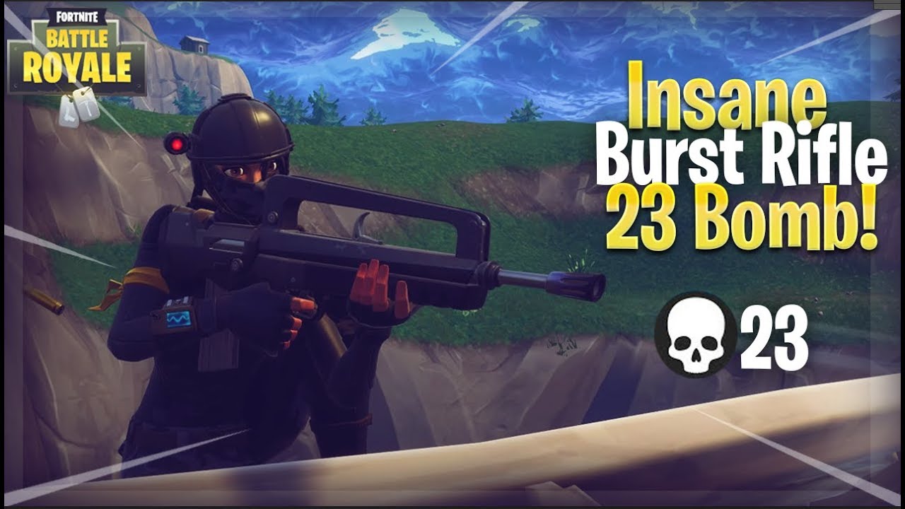 New Insane Burst Rifle 23 Bomb!! (Fortnite Battle Royale)