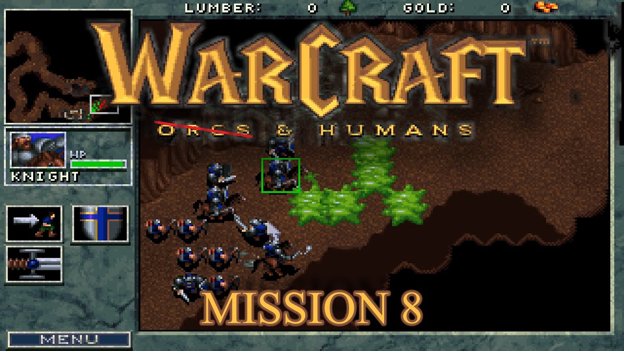 Old Games - Warcraft 1 (PC DOS) / Humans #8 No Commentary 4K