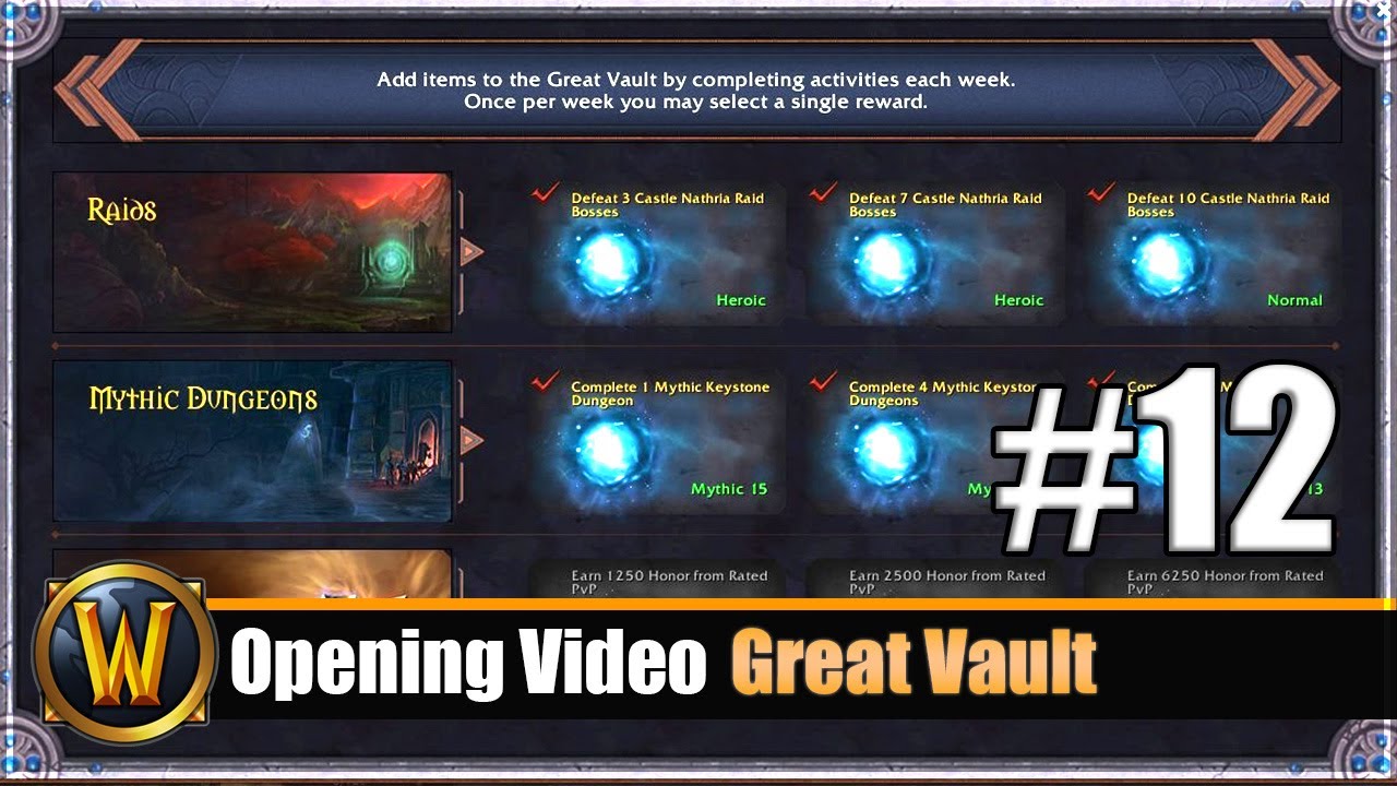 Opening Video: Great Vault #12 - 4 Chars = 4 Kisten =)