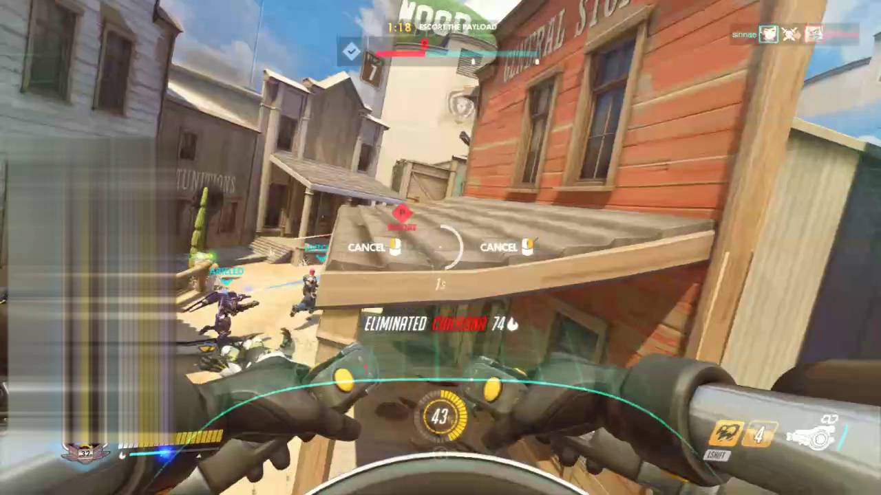 [Overwatch] When you play a payload like a deathmatch (full D.va match)